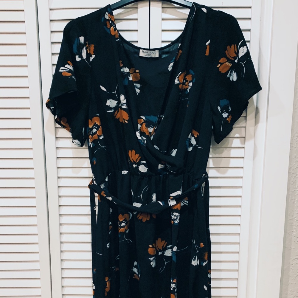 ASOS CURVE Floral wrap Dress